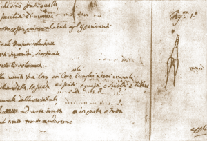 Descrizione della “solita maniera” con cui Galvani preparava le rane (Autografo di Luigi Galvani)