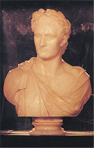 "Viaggio immaginario nella mente del genio": busto in alabastro di Napoleone (da Villa Carlotta, Tremezzo)