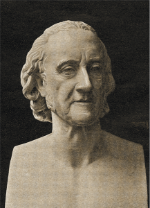 Il busto di Volta del Comolli nelle sue numerose versioni conosciute: derivazione di Cesare Berra (1874), Istituto Lombardo