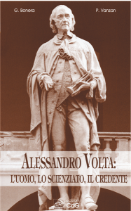 Copertina del volume "Alessandro Volta: l’uomo, lo scienziato, il credente"